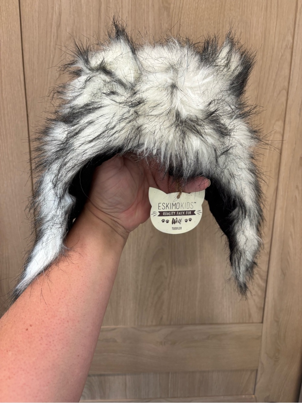 Eskimo Kids Toddler Wolf Hat Faux Fur NEW